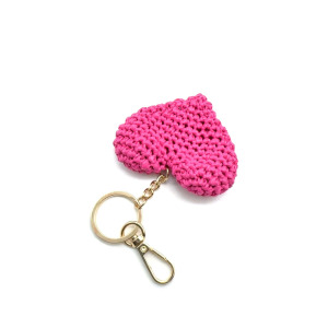 Porte-Clés En Raphia Tressé En Forme De Cœur, Collection Romantique h5 Image3