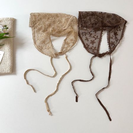 Écharpes d'été pour femmes en dentelle à fleurs douces, collection romantique