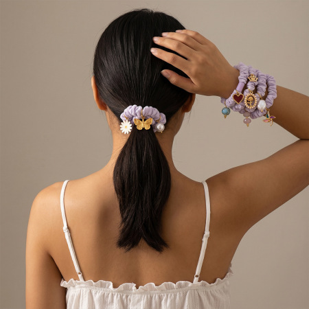 Chouchous pour femmes avec pendentif en acier inoxydable