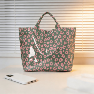 Sac Cabas Femme En Pvc Imprimé Léopard Style Streetwear h5 Image3