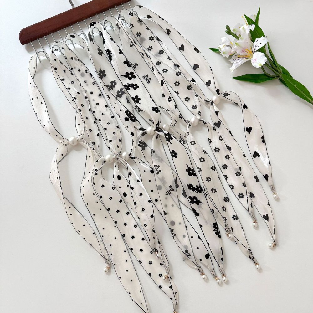 Écharpes D'Été Pour Femmes À Pois Fleuris, Collection Romantique Image3