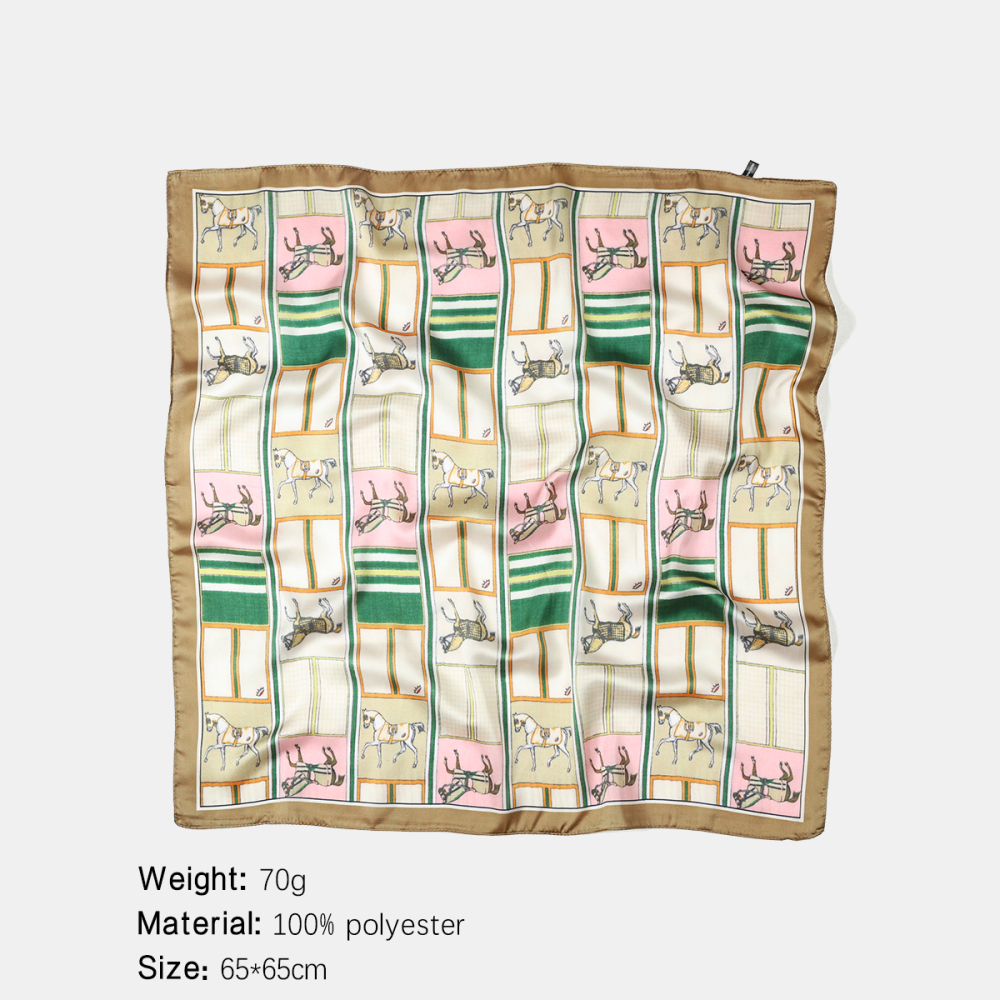 Écharpes D'Été Décontractées Pour Femmes, Motif Poney Multicolore, Collection Simple Series h5Image2