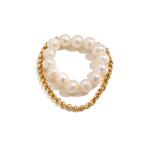Bagues Perlées Étanches En Acier Inoxydable De La Collection Simple Series Sweet Beads h5