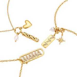 Colliers Pendentifs Pour Femmes Avec Pendentif Cœur Simple En Acier Inoxydable, Couleur Or, Étanche Et Strass. h5 Image5