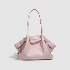 Sac Oreiller Femme Style Minimaliste Avec Finitions Métalliques, Couleur Unie h5