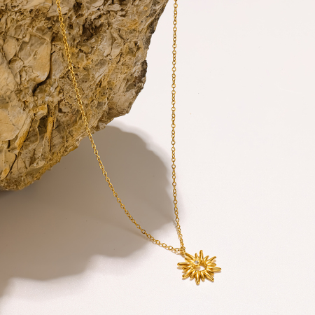 Colliers pendentifs pour femmes en acier inoxydable, couleur or, avec strass et étoile simple