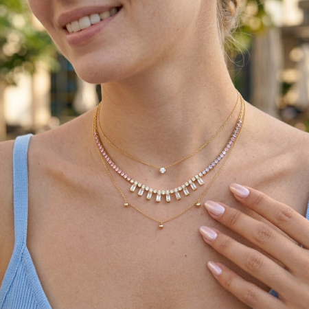 Colliers pendentifs pour femmes, luxueux, rectangulaires, en acier inoxydable, étanches, couleur or, avec zircon.