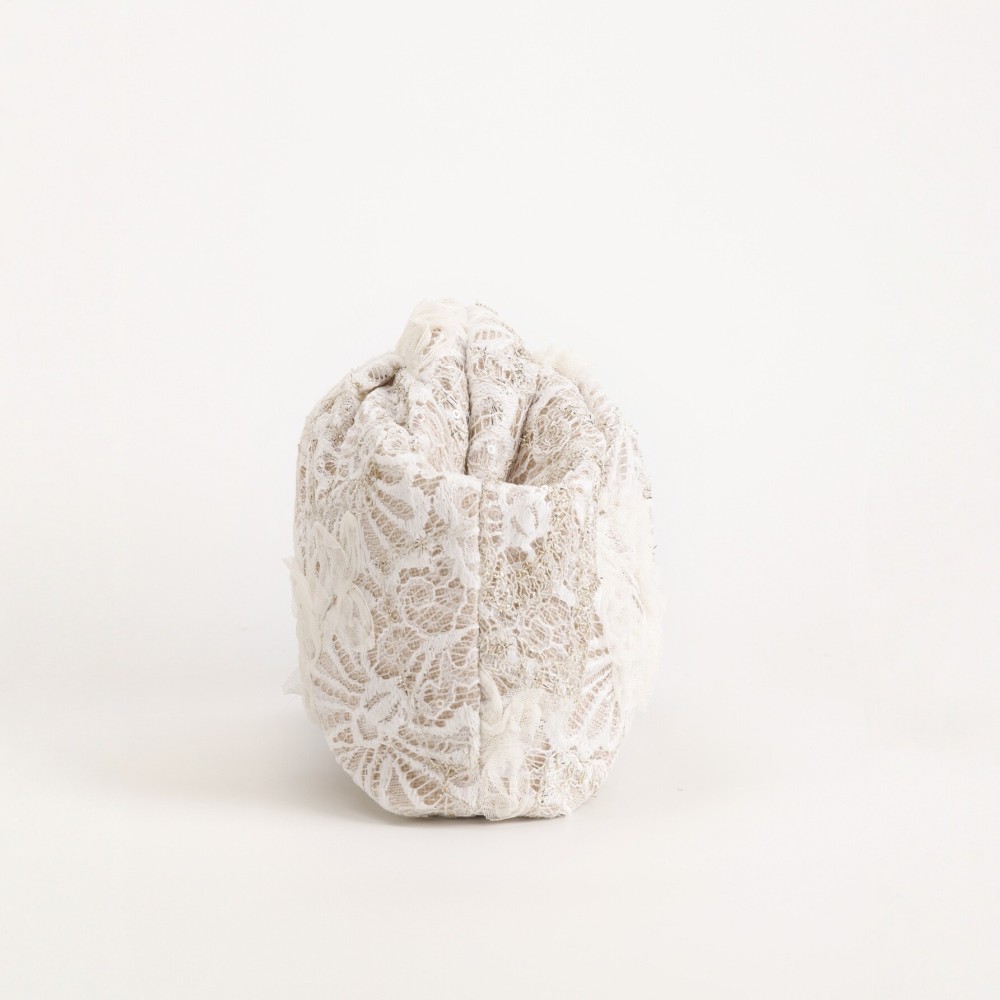 Sac À Main Pour Femme En Polyester Ajouré Brodé, Style Soirée h5Image3