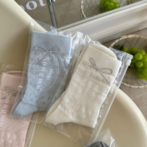Chaussettes Mi-Mollet Unies Basiques Pour Enfants h5 Image2
