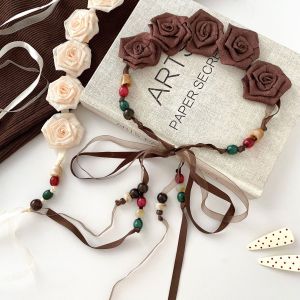 Chaînes De Taille Pour Femmes En Polyester Sweet Rose De La Série Romantic h5 Image3