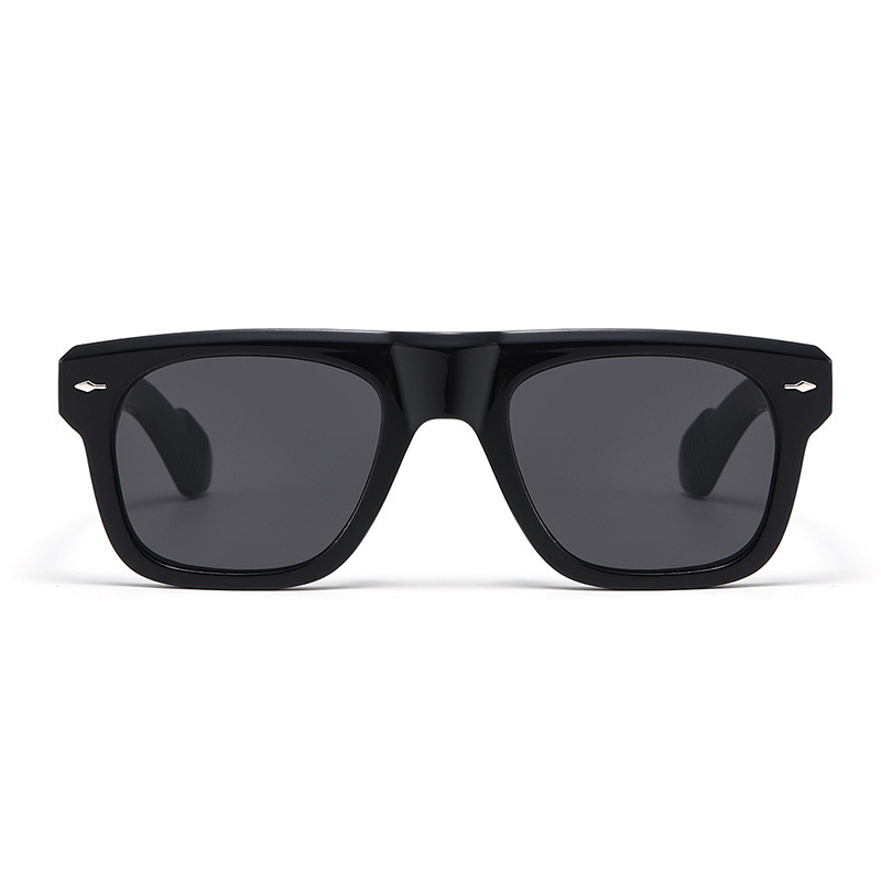 Lunettes De Soleil Décontractées De La Série Simple, Couleur Unie h5Image4