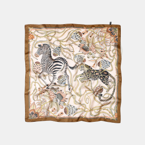 Écharpes D'Été Pour Femmes, Collection Rétro De Luxe, À Motifs Floraux, Animaux Et Végétaux Multicolores h5 