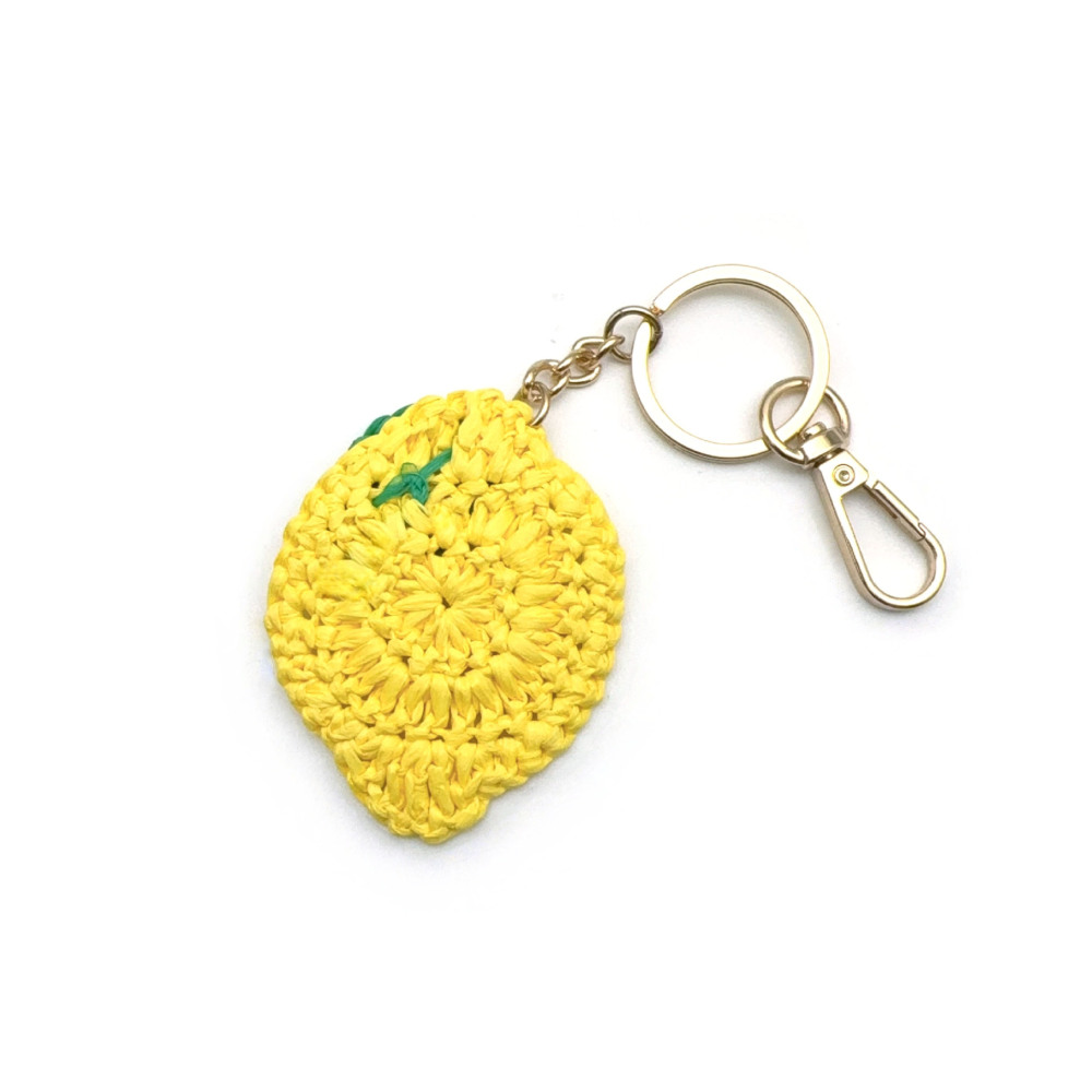 Porte-Clés En Raphia Tressé, Motif Fruits Du Jour, Collection Simple Series h5Image4