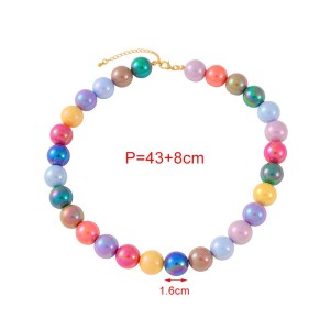 Colliers De Perles Pour Femmes En Résine De Couleurs Assorties, Collection Romantique Sweet Beads h5 Image4