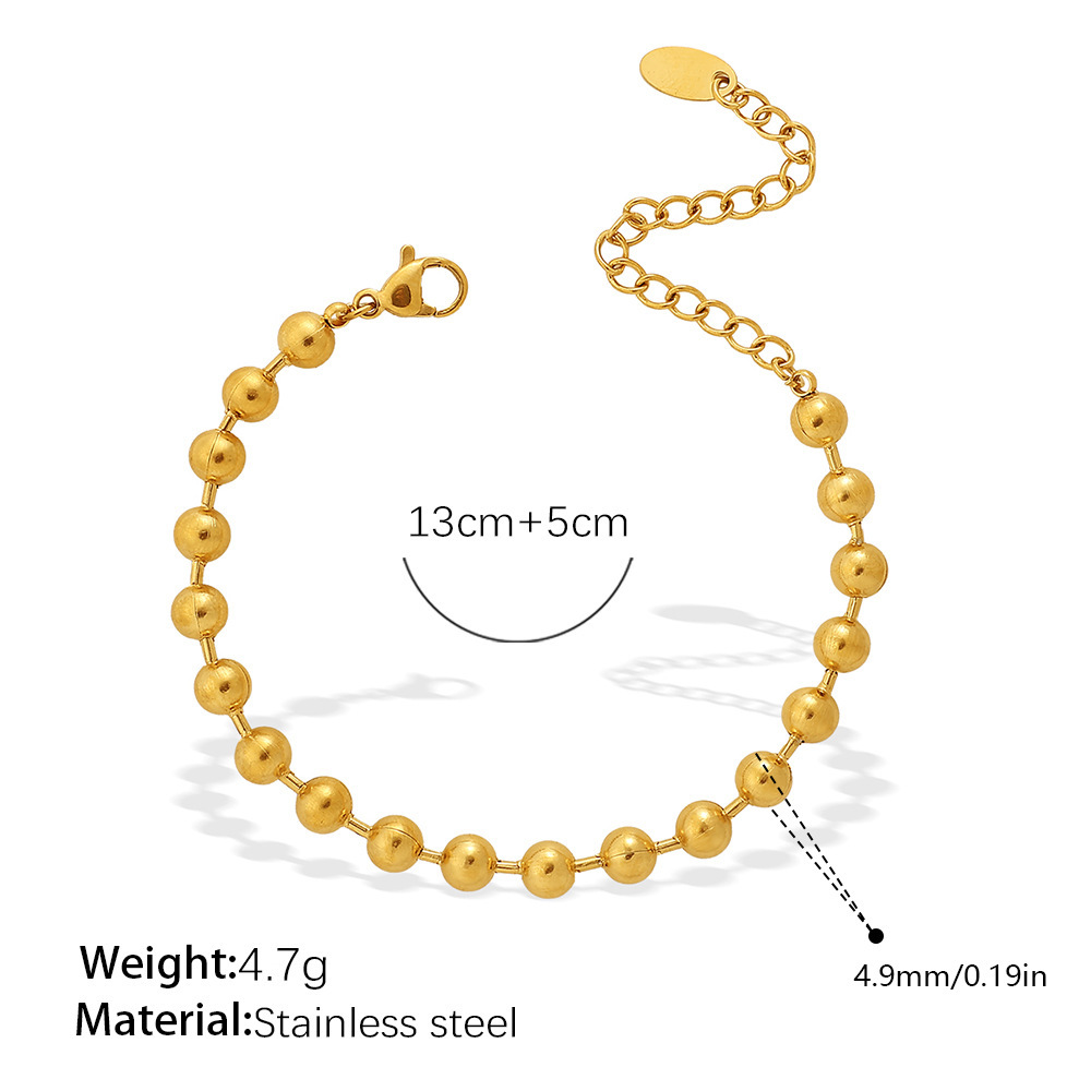 Ensembles De Bijoux Pour Femmes Simple Series Daily Irregular Shape En Acier Inoxydable Étanche Couleur Or