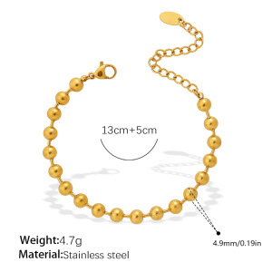 Ensembles De Bijoux Pour Femmes Simple Series Daily Irregular Shape En Acier Inoxydable Étanche Couleur Or h5