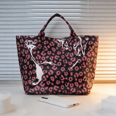 Sac cabas femme en PVC imprimé léopard style streetwear 2