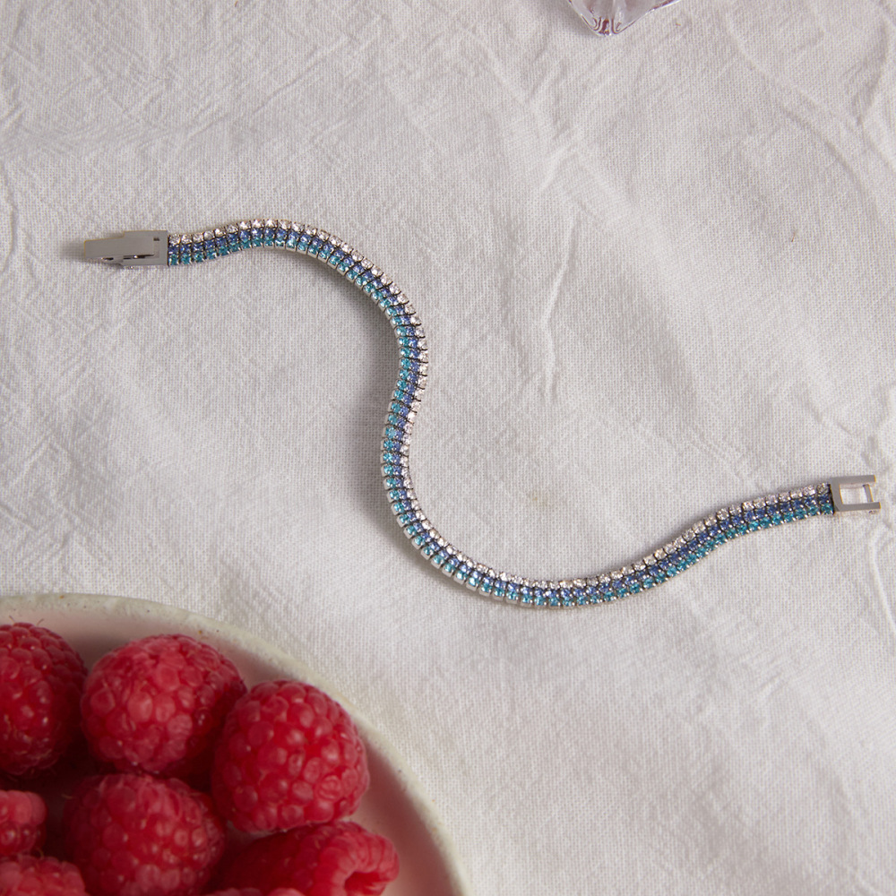 Bracelet Chaîne Simple En Acier Inoxydable Étanche Avec Zircon Pour Femme h5Image3