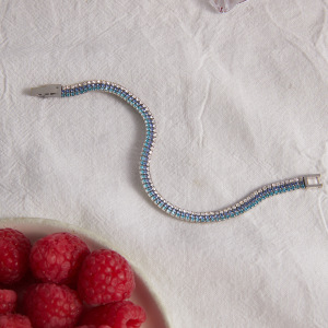 Bracelet Chaîne Simple En Acier Inoxydable Étanche Avec Zircon Pour Femme h5 Image3