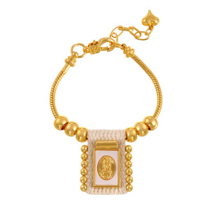 Bracelets À Breloques Pour Femmes Avec Plaque En Cuivre De La Série Classique h5
