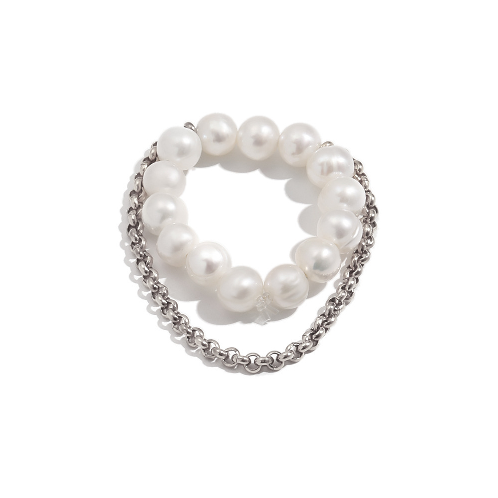Bagues Perlées Étanches En Acier Inoxydable De La Collection Simple Series Sweet Beads Image4