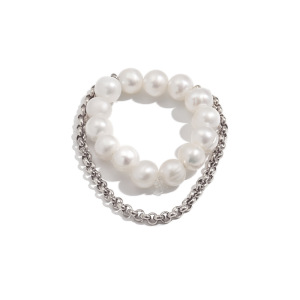 Bagues Perlées Étanches En Acier Inoxydable De La Collection Simple Series Sweet Beads h5 Image4