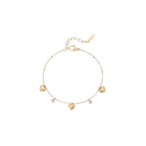 Bracelet Chaîne Pour Femme Simple Series Daily Heart En Acier Inoxydable Étanche Couleur Or h5 Image5