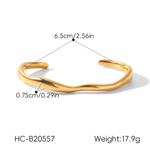 Bracelets Manchettes Étanches En Acier Inoxydable Daily Lines Pour Femmes h5 Image2