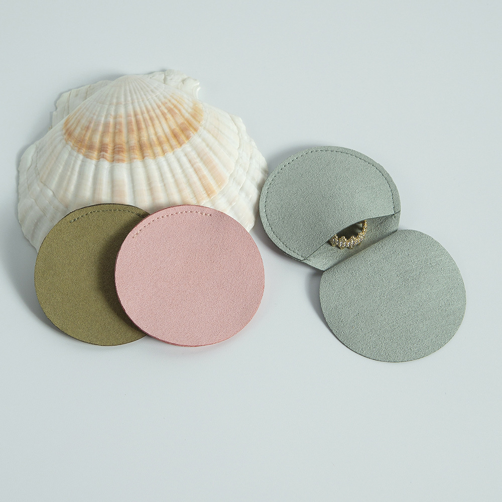 Sacs À Bijoux En Tissu Uni Couleur Unie De La Série Simple h5Image5