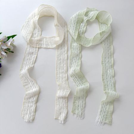 Écharpes d'été pour femmes en polyester à fleurs douces de la série Simple