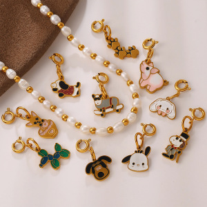 Pendentifs Pour Femmes Simple Series Daily Cut Animal En Acier Inoxydable Étanche Couleur Or h5 Image3