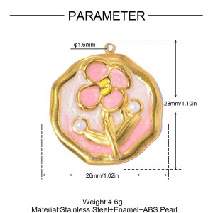 Pendentif Romantique En Forme De Cœur Et De Fleur, À Faire Soi-Même, En Acier Inoxydable Étanche, Couleur Or, Pour Femme h5 