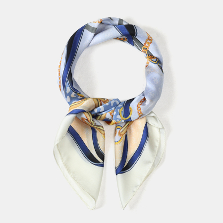 Écharpes d'été pour femmes, collection rétro, coloris assortis, à maillons circulaires, style luxueux 2