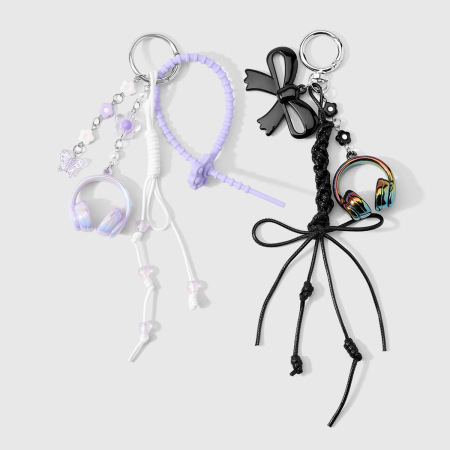 Breloques de sac pour femmes Simple Series Daily Bow Knot, couleur unie torsadée