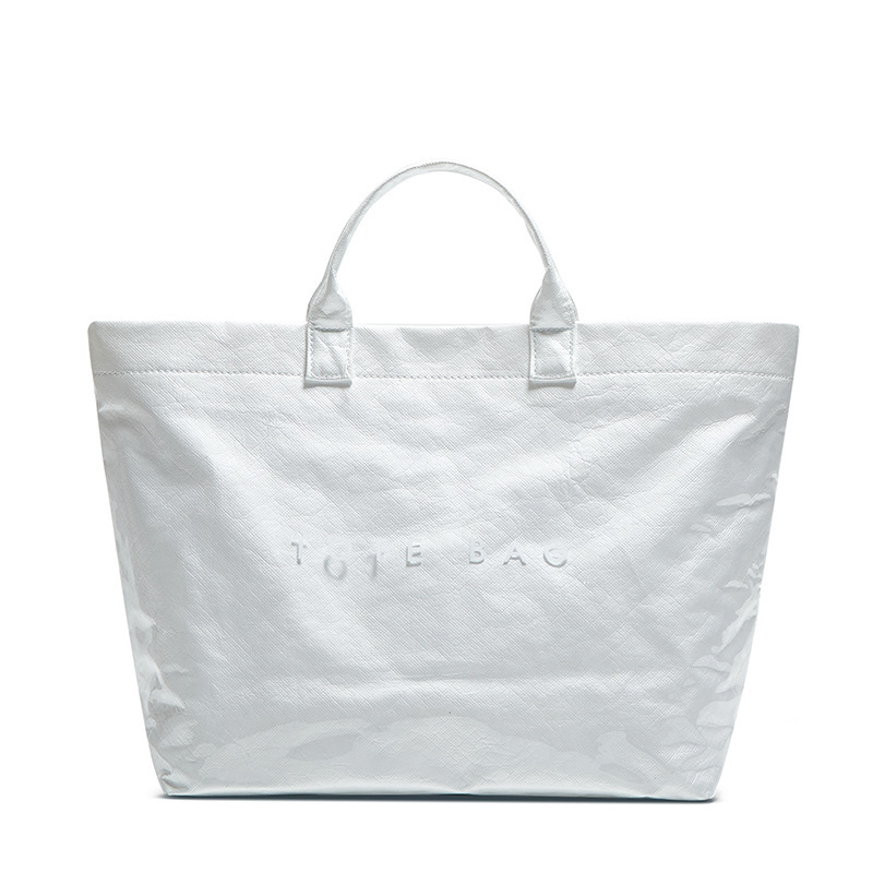 Sac Fourre-Tout Transparent À Motif De Lettres, Style Bureau, Pour Femme