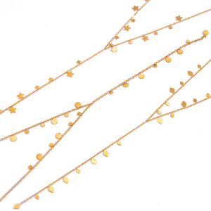 Colliers Pendentifs Pour Femmes En Acier Inoxydable Étanche Avec Pompon En Forme De Y h5 Image6