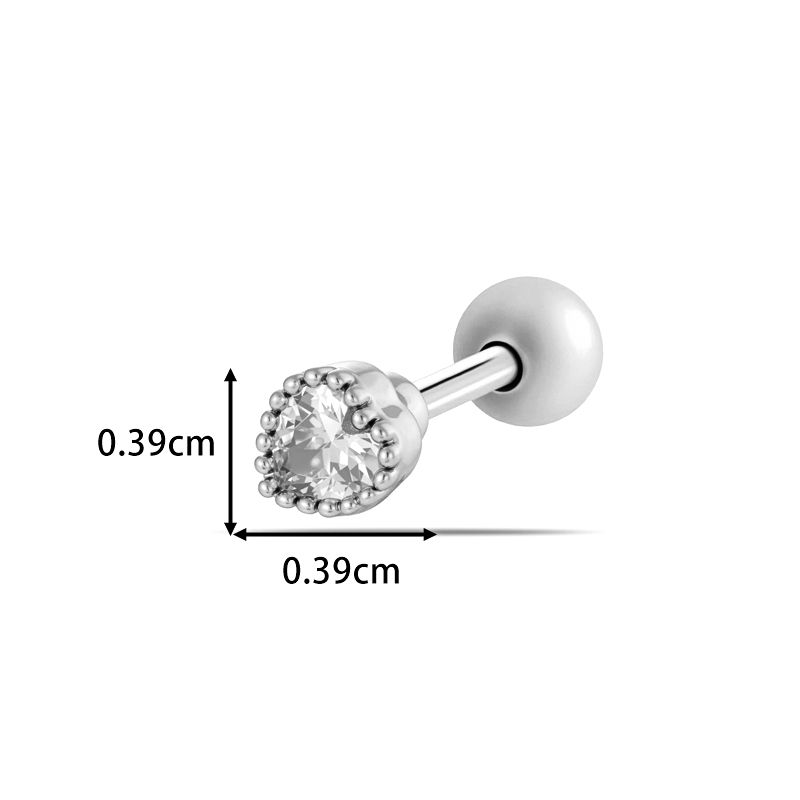 Boucles D'Oreilles Piercing Pour Femmes, Collection Simple, En Forme De Cœur, Croix, Triangle, Serpent Et Papillon, Couleur Cuivre Et Or, Avec Zircon. h5Image2