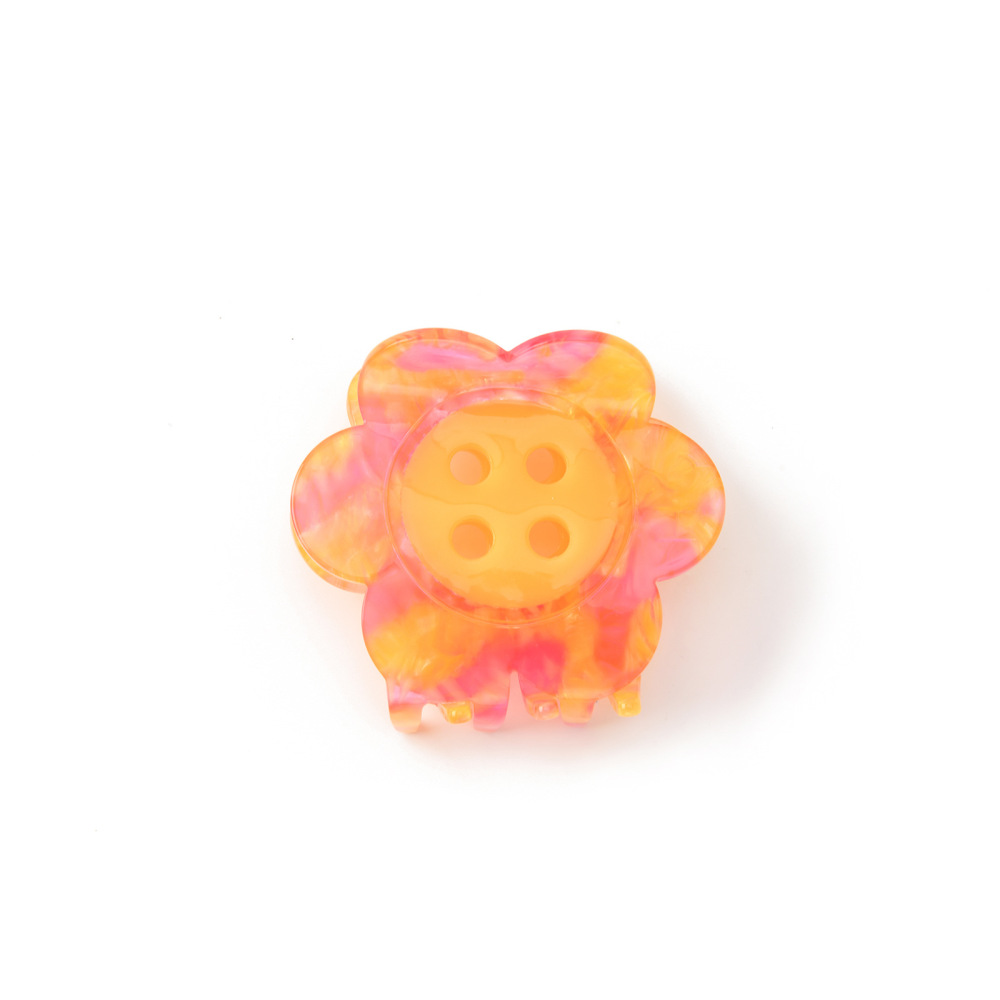 Pinces À Cheveux En Acétate Sweet Flower De La Série Simple 
