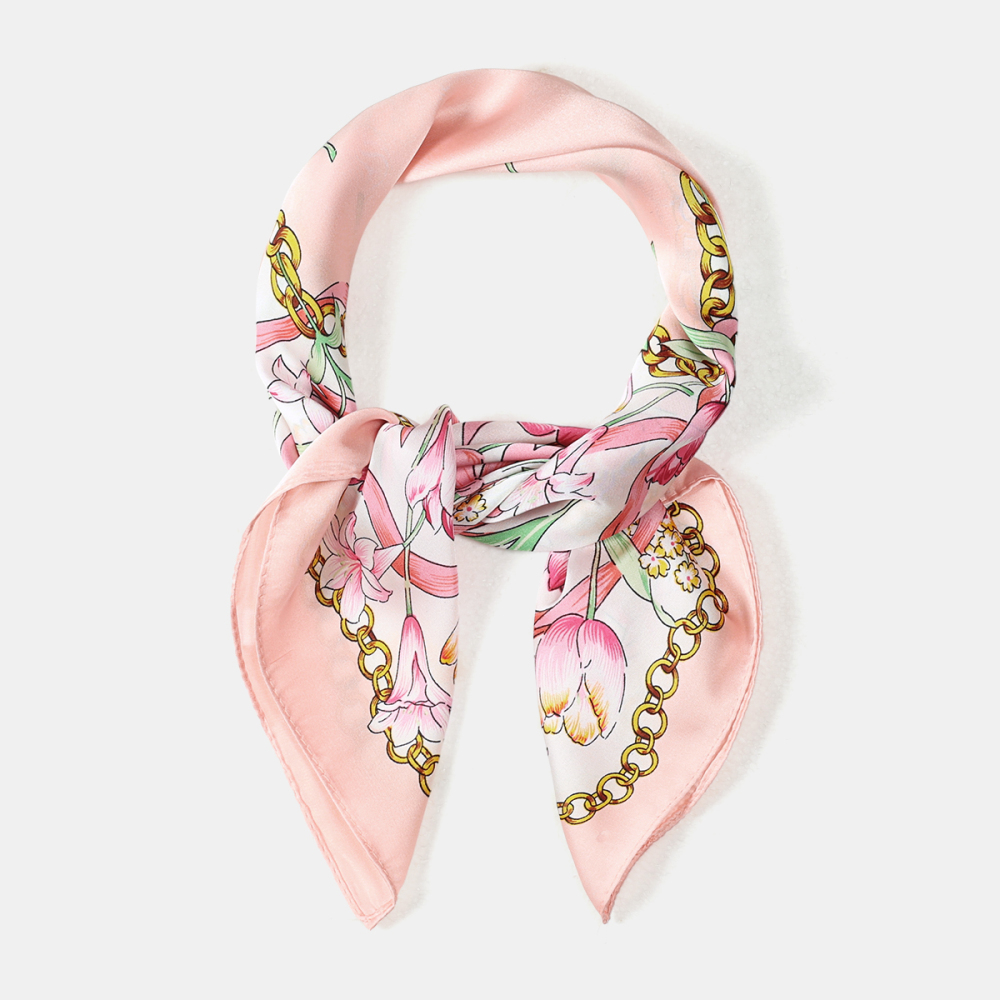Écharpes D'Été Pour Femmes, Collection Luxe Sweet Flower Chain Plant h5Image3
