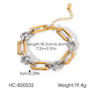 Colliers À Maillons Pour Femmes, Collection Simple Series Daily Chain, En Acier Inoxydable Étanche, Couleur Or h5 Image2