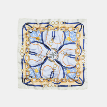 Écharpes d'été pour femmes, collection rétro, coloris assortis, à maillons circulaires, style luxueux