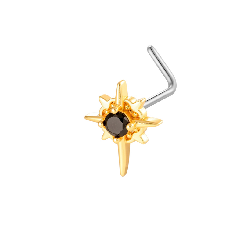 Piercing De Nez Pour Femme, Motif Cœur Simple, Couleur Cuivre Doré Et Zircon. Image6