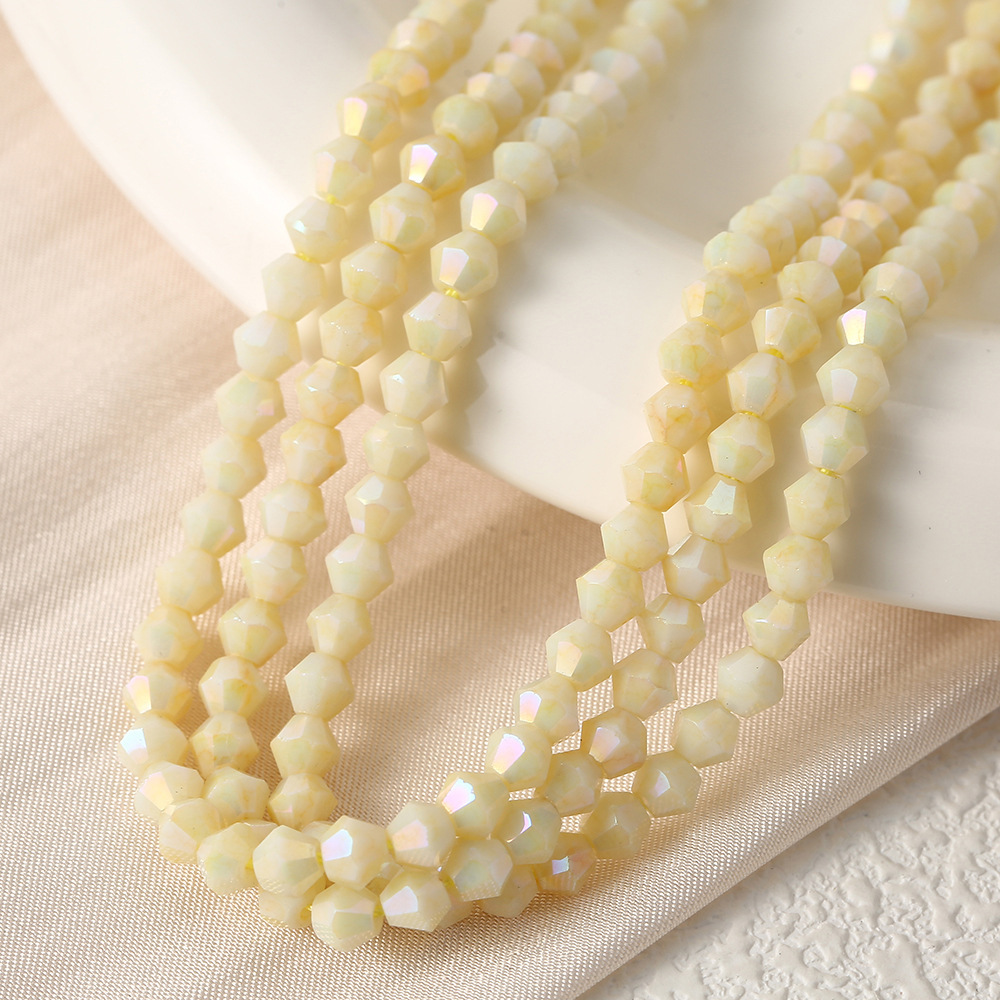 Perles De Cristal Pour Bijoux (Environ 95 Perles Par Fil)