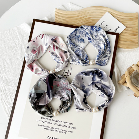 Écharpes d'été élégantes à fleurs pour femmes, collection romantique