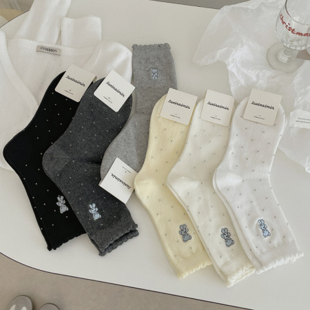 Chaussettes Mi-Mollet Unies Basiques