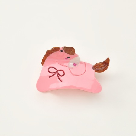 Série simple, animaux mignons de dessin animé, griffes en acétate pour cheveux 2