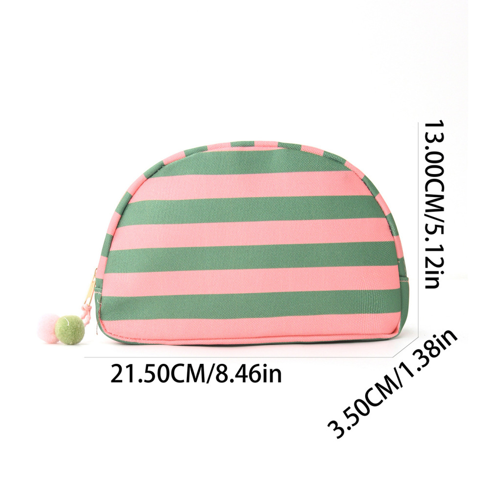 Trousses À Maquillage Pour Femmes En Polyester Multicolore À Rayures Simples Image4