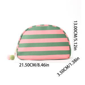 Trousses À Maquillage Pour Femmes En Polyester Multicolore À Rayures Simples h5 Image4