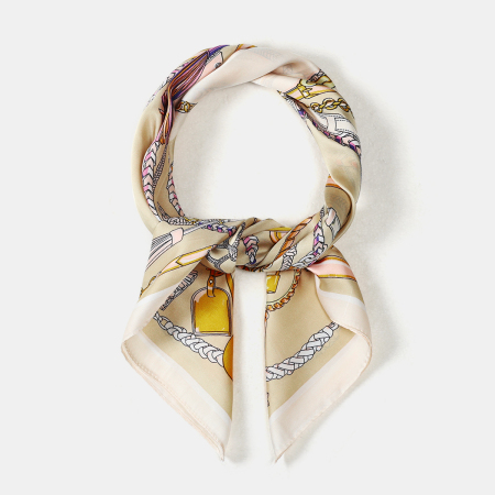 Porte-clés de la série Luxueuse, forme rétro irrégulière, foulards d'été pour femmes 2