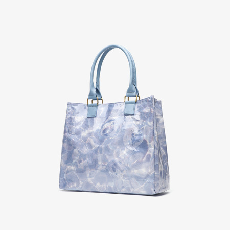 Sac fourre-tout pour femme en papier kraft imprimé dégradé de style rétro bureau 2